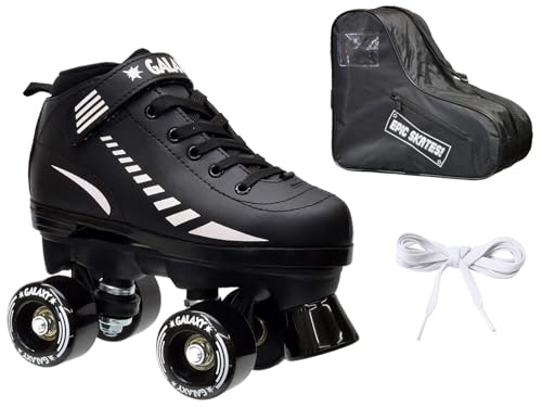 Epic Galaxy Elite Black Quad Roller Skates Package Juvenile 13