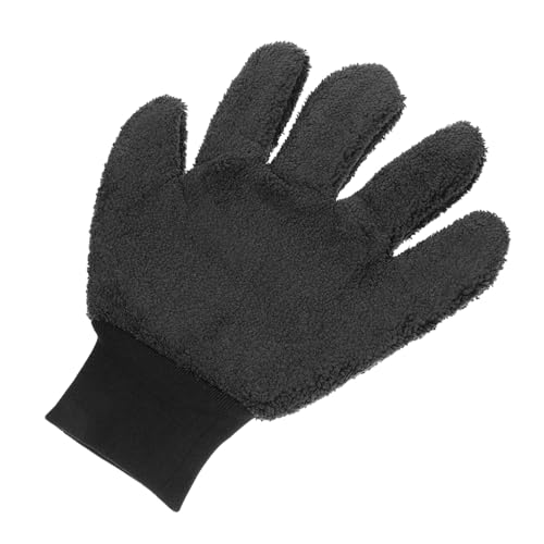 SOIMISS Guante para Lavar El Coche De Dedos Guante De Limpieza De Doble Cara De Oso De Coral De Lavado De Coches De Microfibra Gruesa para Limpieza Automotriz