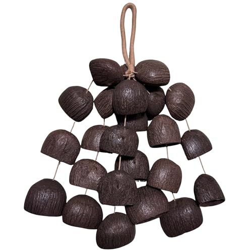 Seed Shell Shaker 432Hz Composed of 24 Natural Salin Nutshells Sound Healing Instruments For ASMR Yoga Meditation Sound Healing Sound Closest to Flowing Water