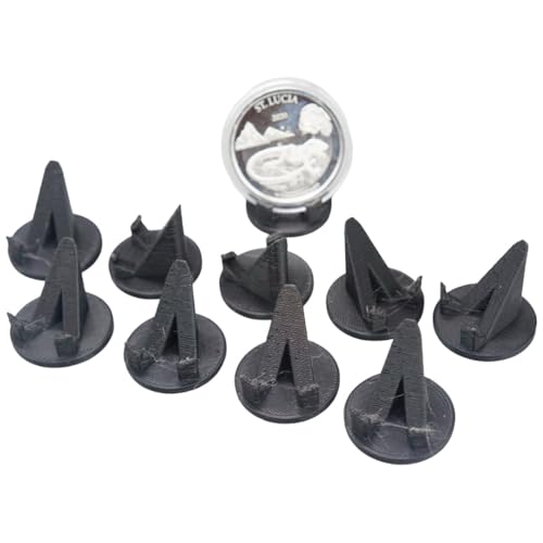 3DEXL 10pcs Universal Coin Display Stand Holders – Fits All Coins & Challenge Medallions