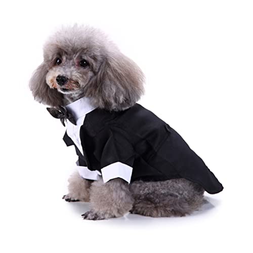Disfraz Formal XL para Perro con Pajarita Negro miniatura 7