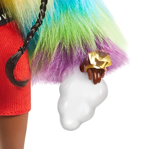 Mattel GmbH Barbie Extra Doll #1 in Rainbow Coat with Pet Poodle