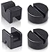 Rustark 4 Packs Floor Jack Pad Adapter for Jack Stands 2-3 Ton Universal Heavy Duty Rubber Jack Disk Pads Slotted Frame Rail Pinch Welds Protector for Lifting Car