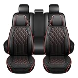 Huidasource Car Seat Covers, Leather Auto Seat Cushion Cover Universal Fit for Most Cars Sedan SUV P