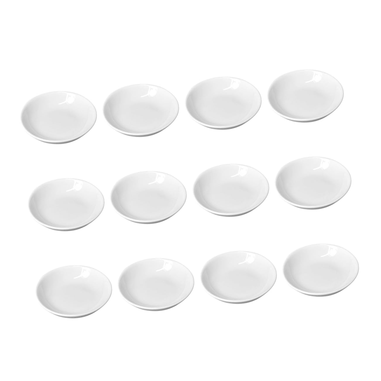 Gogogmee 12pcs Ceramic Ink Dishes Calligraphy Brush Holders Sturdy Plates for Art Office Study Room for Artists