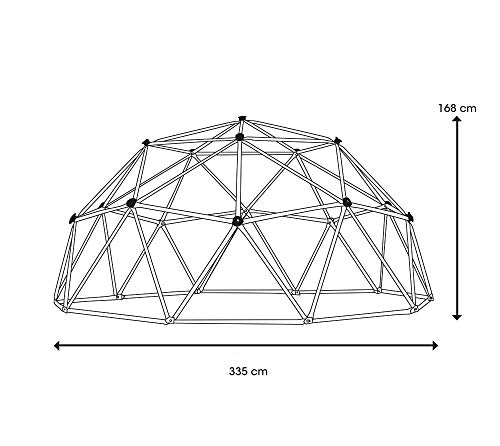 Lifetime 90951 Geometric Dome Climber Jungle Gym, 5.5' High x 11' Wide, Mantis Green & Bronze, 66-Inch by LIFETIME - Image 8