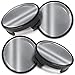 Produktbild Biomar Labs 54mm Nabendeckel Set 4 Stück  Kompatibel mit Ford Felgendeckel für Alufelgen mit zahlreichen einzigartigen, hochwertigen Designs (Silber Farbe CF 3)
