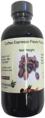 OliveNation Coffee Espresso Flavor Fountain, Deep Coffee Flavor Water Soluble for Beverages, Ice Cream, Fillings, Soda - 8 ounces