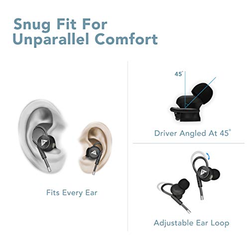 Image of Boult Audio Bassbuds Loop Wired in Ear Earphones with Mic with 12Mm Powerful Driver for Extra Bass with Customizable Ear Loop (Red)