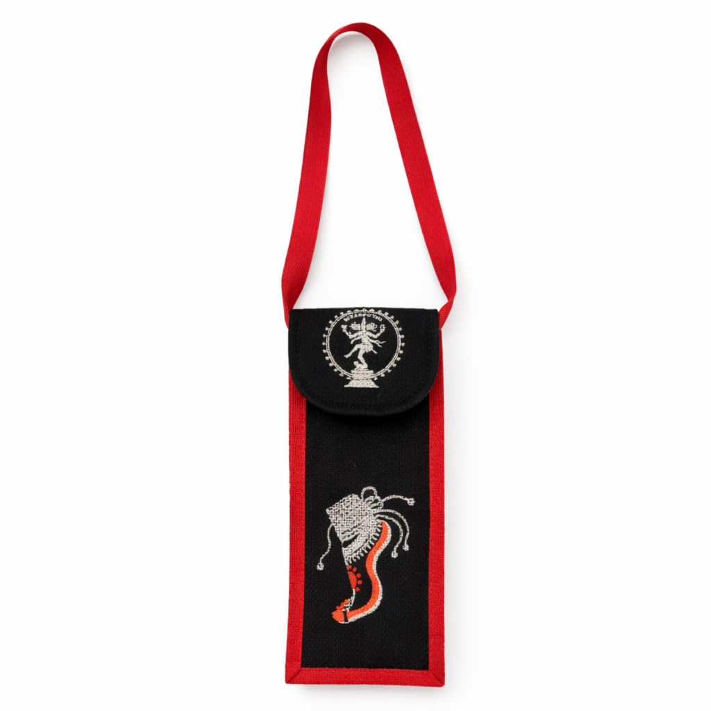 Sivasruthi Jute Chilanga (Ghungroo) Carry Bag with Shoulder Strap – Classical Dance Storage Bag for Bharatanatyam & Kuchipudi-picture-16