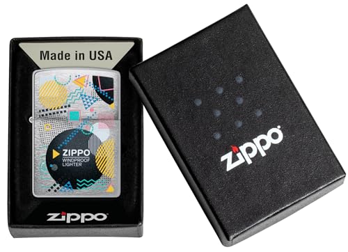 Zippo Retro Design Encendedor Metal Brushed Chrome miniatura 6