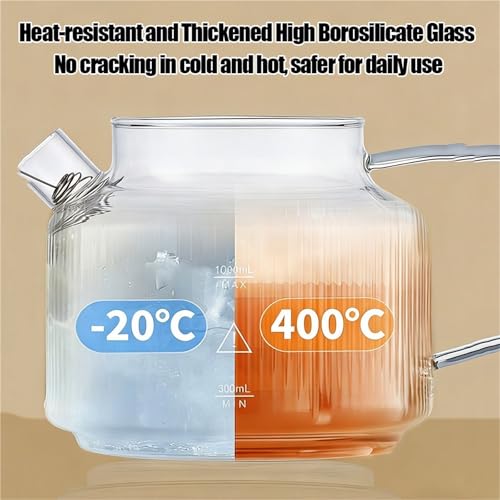 Tetera eléctrica de vidrio 1.2L con control de temperatura miniatura 5