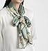 ANDANTINO 100% Mulberry Silk Long Scarf for Women Large Shawls for Headscarf and Neck- Oblong Hair Wraps with Gift Packed (Pale Green)