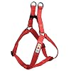 Pawtitas vaste kleur stap in de hond Harnas of Vest Harnas Hondentraining Wandelen van uw Puppy Harnas Medium Hond Harnas Rood Hond Harnas