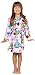 Up Past 8 Girls' Fuzzy Hooded Robe