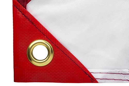 Dive Flag With Removable Stiffening Pole - 20” X 24” For Scuba Diving Spearfishing Freediving | Use With Float, Buoy, Boat, Flagpole | Us Legal Size Diver Down Boat Flag #TOP2