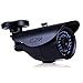 EWETON 1/3" 960H 1000TVL CCTV Home Surveillance Camera 3.6mm Lens 36PCS Infrared LEDs IR Cut 100ft Night Vision Indoor Outdoor Weatherproof Security Camera (Metal Housing Black)