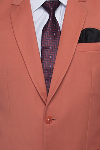 Image of FAVOROSKI Designer Men's Slim Fit Notched Lapel Single Breasted Solid Blazer