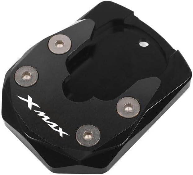 Miniatura 5 de HASMI Side Stand Enlarger Motorcycle CNC Kickstand Enlarge Plate Pad Side Stand Enlarger for Yam&aha Xmax 125 250 300 X-MAX XMAX300 XMAX250 2017-2022
