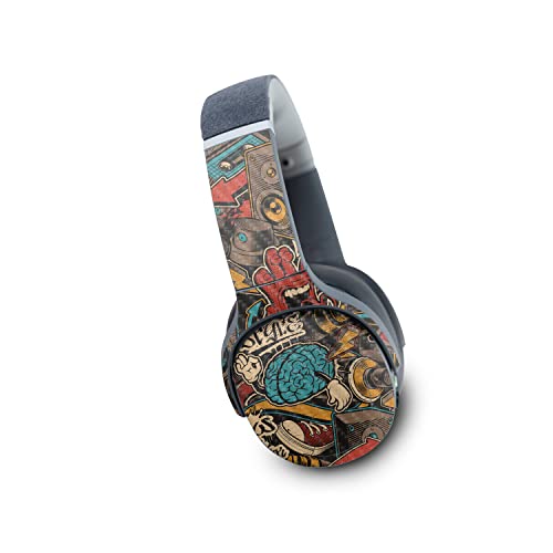 Image of MightySkins Carbon Fiber Skin Compatible with Skullcandy Crusher Evo Wireless - Orange Hip Hop | Protective, Durable Textured Carbon Fiber Finish | Easy to Apply | Made in The USA