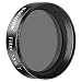 Neewer 1.25 inches 13 Percent Transmission Neutral Density Moon Filter, Aluminum Frame Plastic Thread Optical Glass Telescope Eyepiece Filter Helping Reduce Overall Brightness and Irradiation (Black)