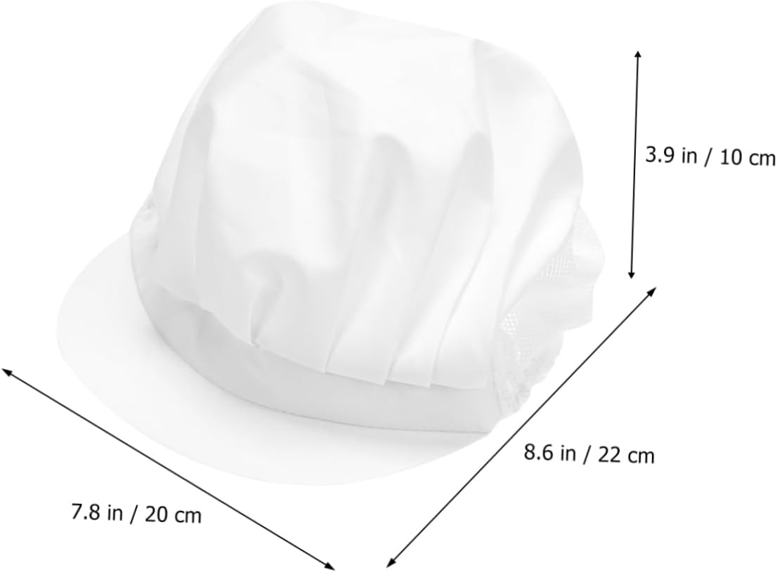 GALPADA 12pcs Breathable Waiter Hat Working Cap for for Service Industry Comfortable and Hair