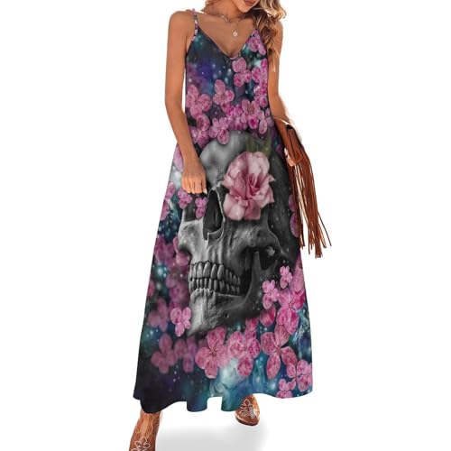Robe d'été longue pour femme à bretelles pour les soirées en plage