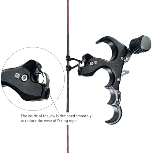 xxiaojun Compound Bow Aid Releaser with Wrist Straps and Adjustment Tool,Archery Release Aids with 3&4 Thumb Release Adjustable,Aluminum Alloy Aids.for Left and Right Handers. - Image 6