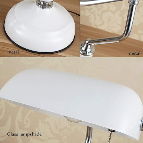 Image of HDC Artistica Modern Metal Table Lamp with Adjustable Arm & Dome Shade | Premium Matte White Finish Reading Lamp | Minimalist Nordic Desk Light for Study Room, Home Office & Living Room Decor