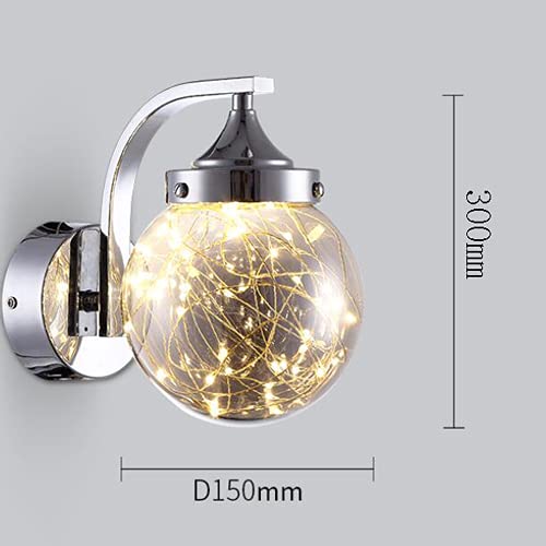 Applique haute transmission de la lumière LED créativité gypsophile en verre - 2