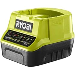 Cargador Bateria Ryobi 18V RYOBI - Sierra de Mano 18V ONE+ - Hoja 15cm Intercambiable sin Herramientas, Capacidad de Corte Ø8cm - Soporte de Sujeción de Metal, Mango GripZONE+ (Batería y Cargador no Incluidos) - RY18PSA-0