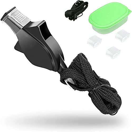 Kakveiai Schiedsrichterpfeife, Schiedsrichter Pfeifen mit Lanyard, ABS Sportpfeife Camping-Überlebenspfeifen mit Clip für Fußball Basketball, Outdoor-Training, Sport Unterricht, Hund Training Cover