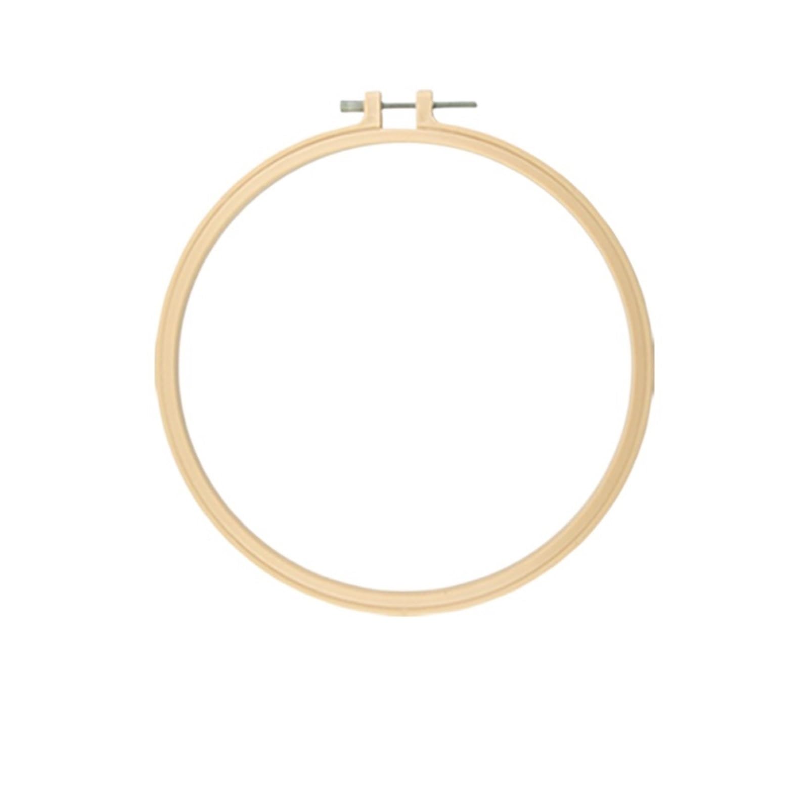 CQAHDSEVF Embroidery Hoop Circle, Mini Embroidery Hoop Set Multiple Sizes Adjustable Cross Stitch Ring Frame Sewing Tools(24cm)