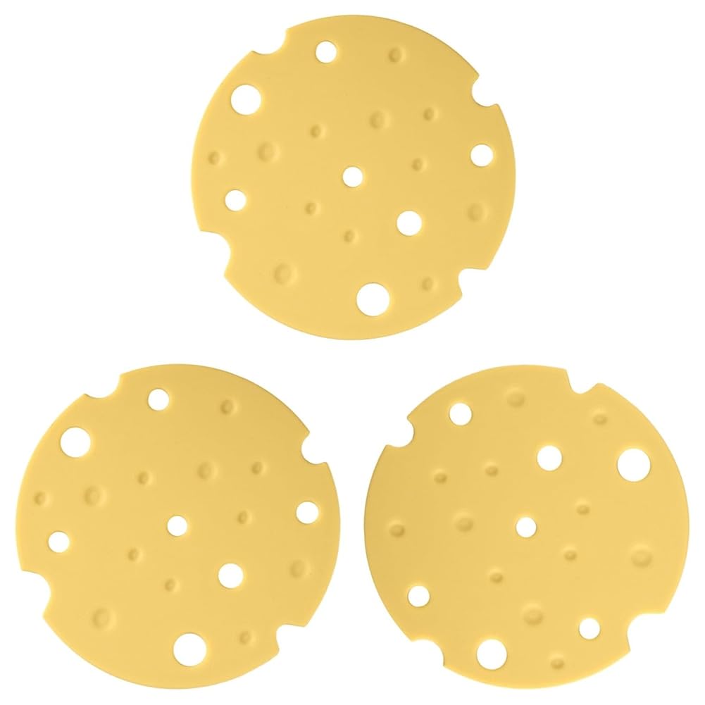 Hndhbfgrt 3pcs Silicone Trivets for Hot Dishes Yellow Cheese Style Pot Mats for Kitchen