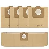 Fishoney 5 Stück WD3 Staubsaugerbeutel für Kärcher 6.959-130.0, Papier filterbeutel für WD3 1629 MV3 A2201/2204/2504/2554/2251/2604 Staubsauger Papierbeutel Kärcher WD3 Beutel