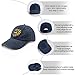 Blessed to Be Called Mom Sunflower Mothers Day Hats for Men Fashion Washed Navy Blue