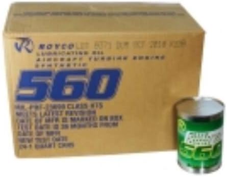 Royco 560 Advanced Synthetic Turbine Engine Oil.