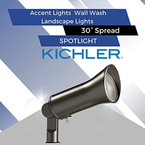 Kichler 28311 3W 25W Equivalent Olde Bronze Low Voltage Plugin Led Spot Light Single Fixture #TOP3