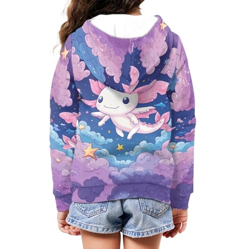 Yuuxorilu Girls Hoodies Full Zip Up Hoody Sweatshirt with Pockets Top Kids Clothes2