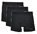 Reebok Mens Performance Boxer Briefs - 3 pack, Black/Black/Black, Medium