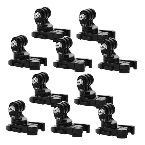 Uonlytech 10 Piezas Ventosa para cámara de Coche Soporte de Coche para cámara de acción Montura de succión de la cámara Montaje de cámara de Tablero AbS Negro