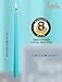 12 Pack Tall Taper Candles - 10 Inch Light Blue - Turquoise Dripless, Unscented Dinner Candle - Paraffin Wax with Cotton Wicks - 8 Hour Burn Time.