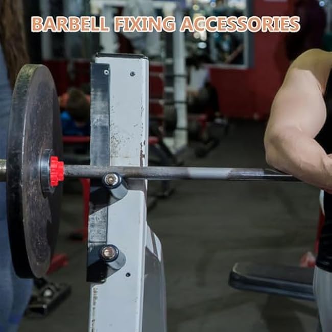 Kisangel 8pcs Dumbbell Screw Nuts Barbell Collars Dumbbell Nut Rotate Fastener Clip Spinlock for Weight Dumbell Gym Machines