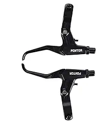Alavancas de freio de bicicleta FOMTOR Alça de freio de liga de alumínio universal 2,5 dedos para mountain bike, bicicleta infantil, bicicleta dobrável, MTB BMX (2,2 cm)