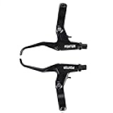 FOMTOR Bike Brake Levers Universal Aluminum Alloy Bicycle Brake Lever 2.5 Finger and 4 Fingers Length for Mountain Bike, Kids Bike, Folding Bike, MTB BMX (2.2cm)