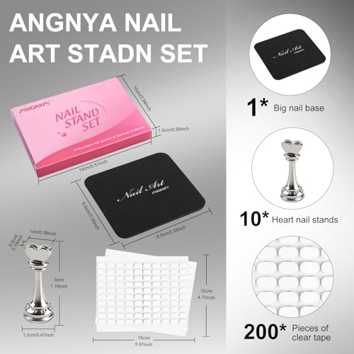 Set de soporte magnético para uñas con 200 cintas adhesivas miniatura 2
