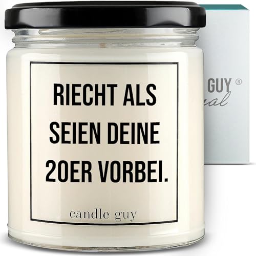 candle guy Duftkerze im Glas [Brennzeit 70h] - Duft-Kerze handgemacht mit Spruch | Freches Geschenk für Frauen, Freundin, Geburtstag | 100% Sojawachs, schöne natürliche Düfte mit ätherischem Öl