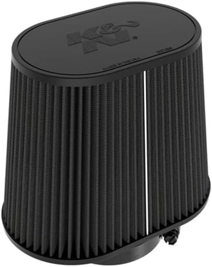 K&N Dryflow Lifetime Universal Clamp-On Air Filter: Dry Synthetic, Washable, Oil-Free: Flange Diameter: 4 In, Filter Height: 7.5 In, Flange Length: 1.5 In, Type: Dry Synthetic, RU-3132HBK