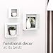 Kiera Grace Cubbi Floating Shelves, Modern Wall-Mounted Square Shelves for Bedroom, Bathroom, Kitchen, Easy to Hang, 5