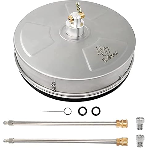 EDOU Limpiador de Superficies de 15" para Lavadora a Presión con Carcasa de Acero Inoxidable Cover